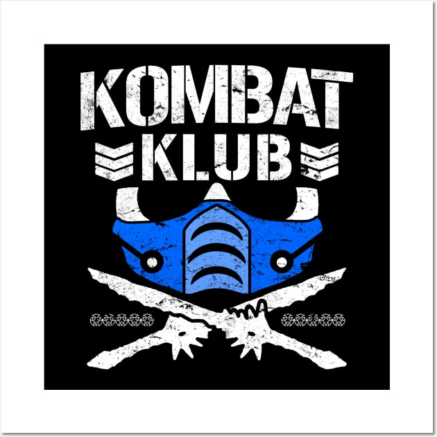 Kombat Klub - Sub Zero Wall Art by ClayMoore